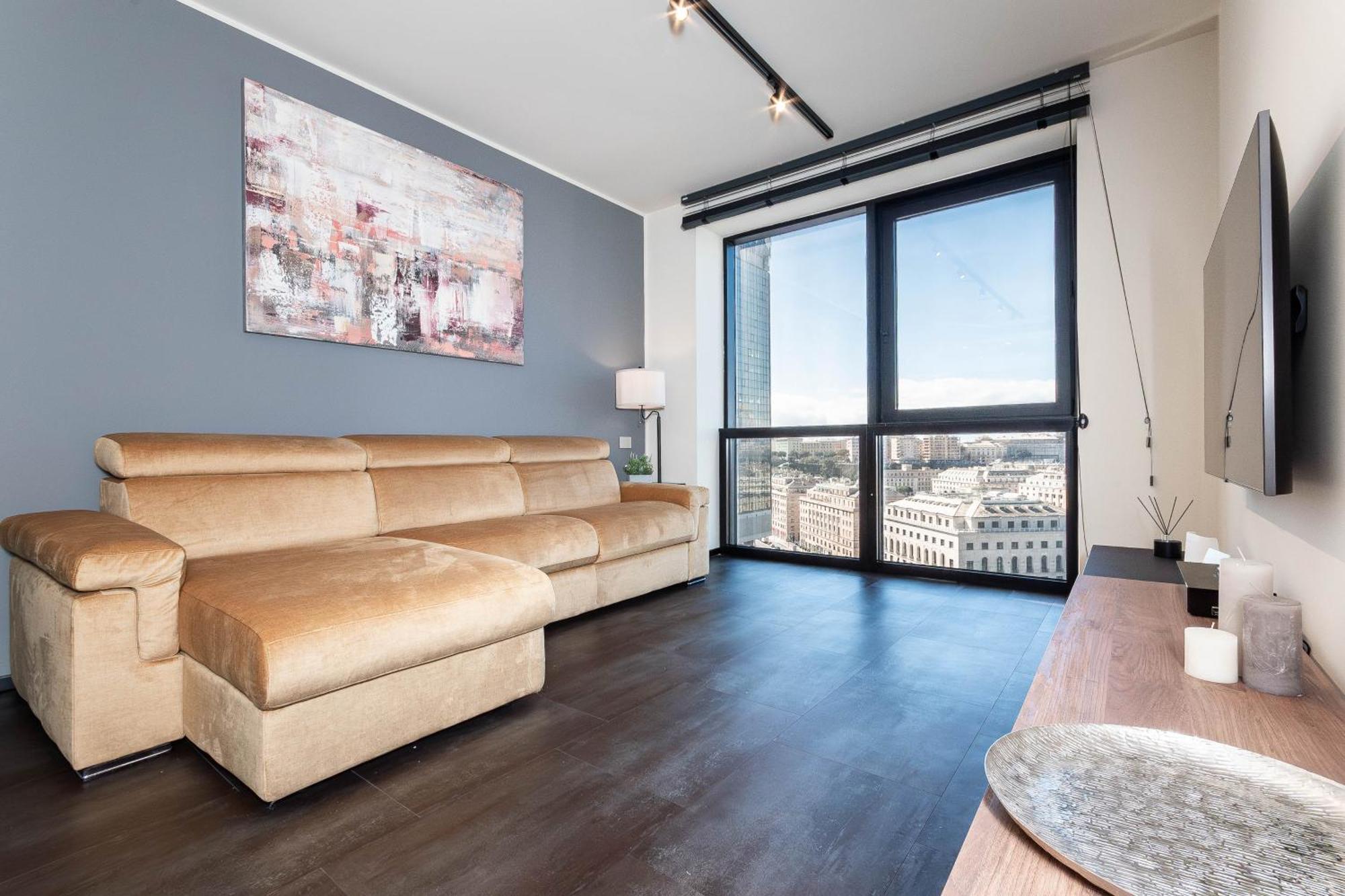 Free Parking In Luxury Suite With City View - Steps To Brignole Train Station Genua Exteriör bild