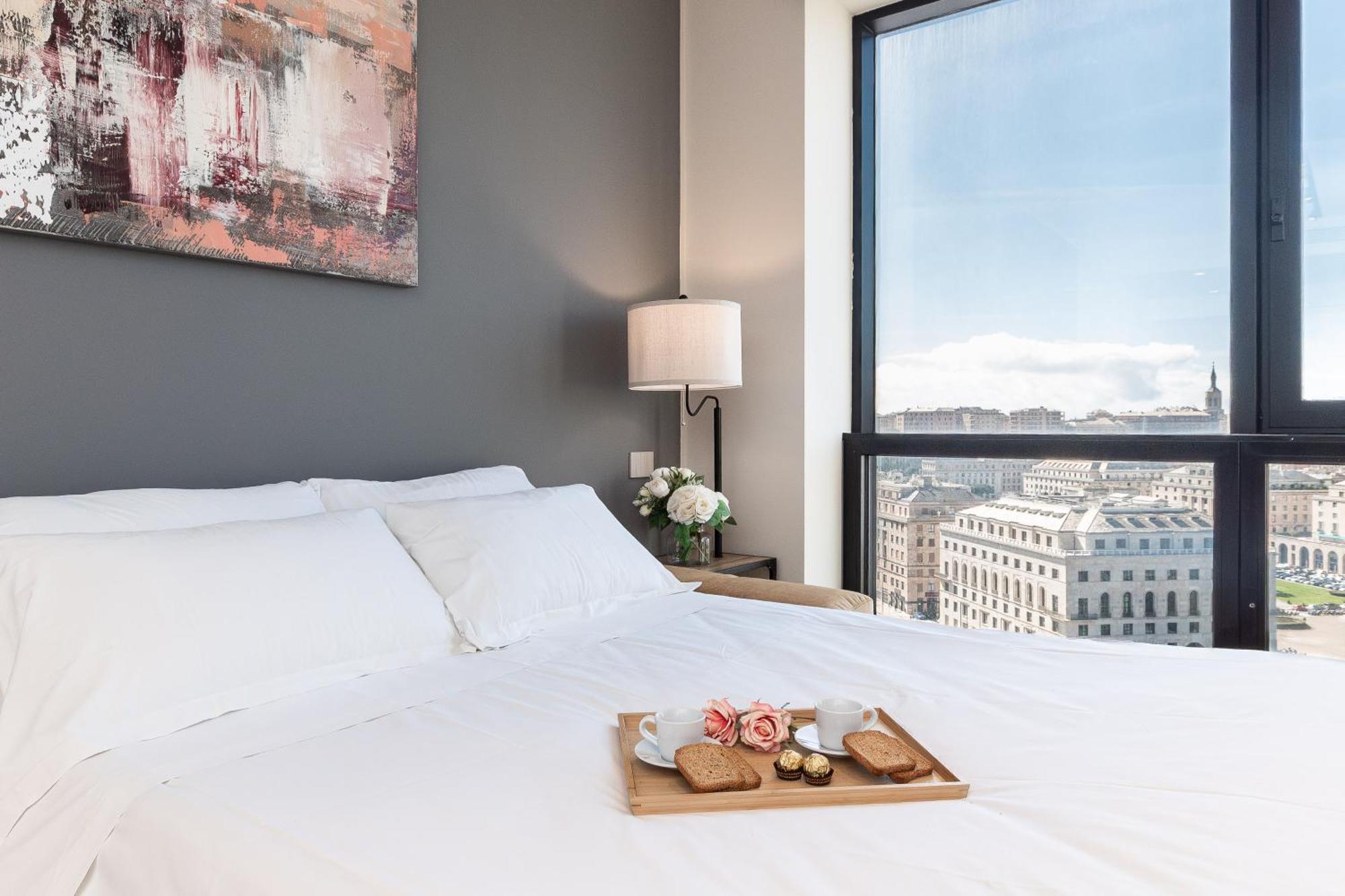 Free Parking In Luxury Suite With City View - Steps To Brignole Train Station Genua Exteriör bild